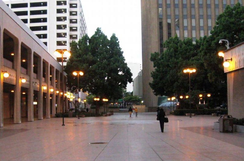 The San Diego Concourse with Golden Hall at Left